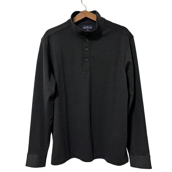 Brooks Brothers Men's Mid Layer Stretch 1/2 Button Shirt Size L Charcoal Gray - Picture 1 of 7